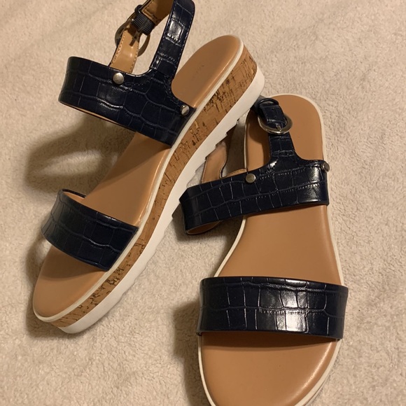 Marc Fisher Sport Wedges - Gordy, Dark Blue, 9 - Picture 14 of 16